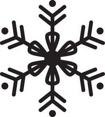 Snowflake icon, vector illustration. Flat design style.