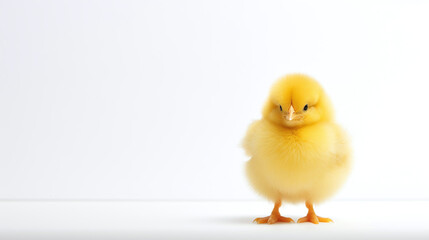 Fototapeta premium little chicken on white background.