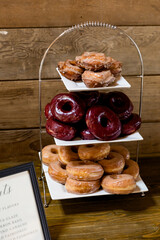 Wedding Donuts at Dessert Bar Reception