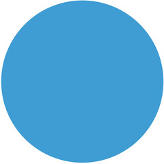 Digital png illustration of blue abstract circular shape on transparent background