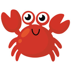 Cute little crab vector illustration
