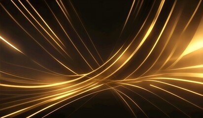 Fototapeta na wymiar Abstract background of a golden lights in dark background 