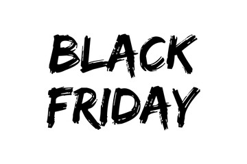 Digital png illustration of black friday text on transparent background