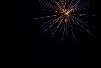 Obraz premium single firework exploding in the sky