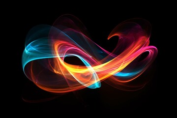 the initial artwork from the energy abstract light painting collection. Generative AI