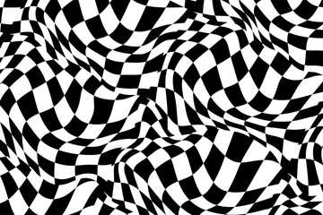 Abstract seamless checkered pattern movement background