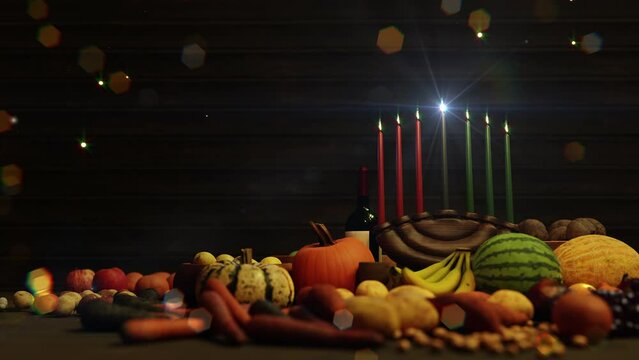 Kwanzaa Celebration is motion footage for festival films and cinematic in celebrate scene. Also good background for scene and titles.
