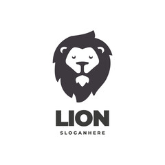 modern lion mascot logo vector