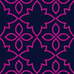 Vector. Perforated bright patterns Papel Picado pattern on a colored background. Hispanic Heritage Month. Flowers seamless pattern for web banner, poster, cover, splash, social network.