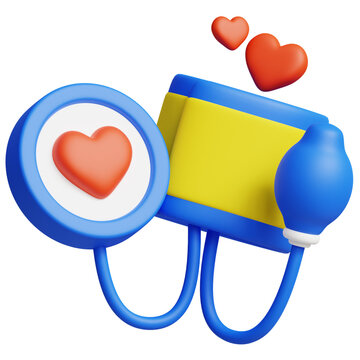 3D Blood Pressure Icon