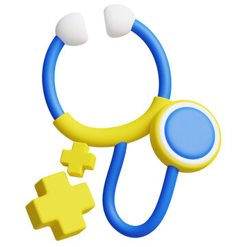 3D Stethoscope Icon