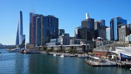 Fototapeta na wymiar Darling Harbor in Sydney Australia 