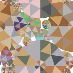 Polygon-style colored circles.