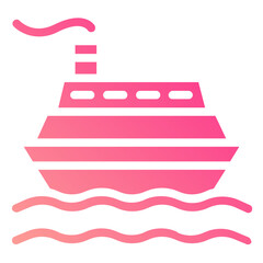 Fototapeta na wymiar cruise ship icon