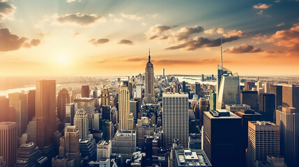 New York Cityscape Tourism Concept Photograph New York - obrazy, fototapety, plakaty
