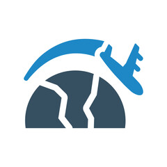 International travel icon vector illustration