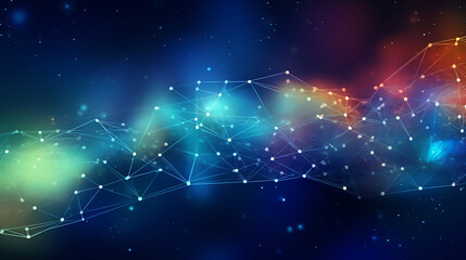 Obraz premium Abstract Background Power Network Connection
