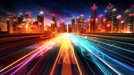 Futuristic Fast Internet Concept Fast Internet Background