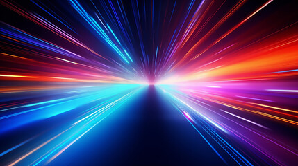 Fototapeta na wymiar Speed of Digital Lights Background Fast Internet Background