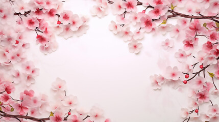 Amazing Cherry Blossom Frame Use As Background