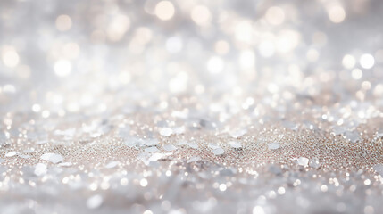 Glitter Background in Pastel Delicate Silver