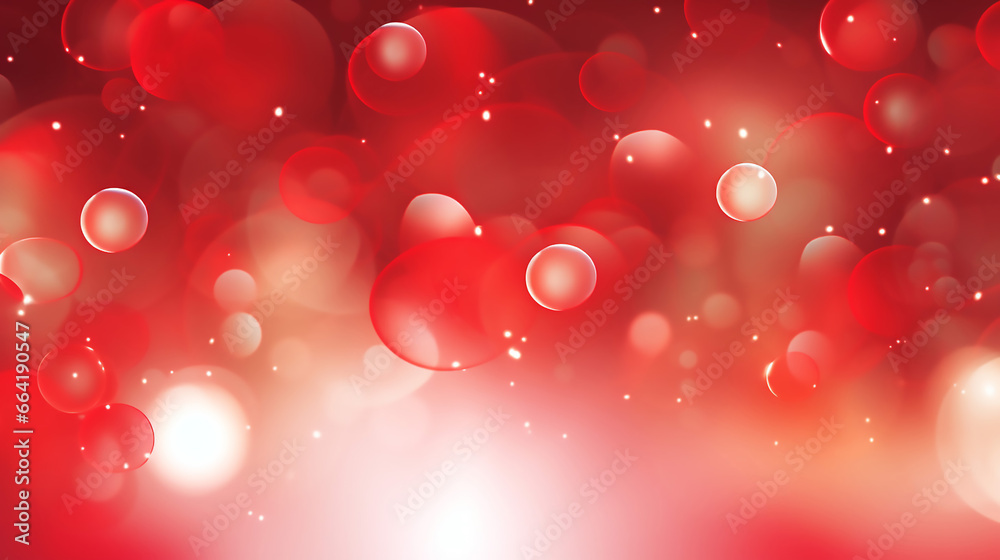 Wall mural amazing red bokeh background design