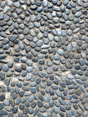 Close up of Cobblestone street, Cobblestone road, Cobblestone Path, Cobblestone texture.