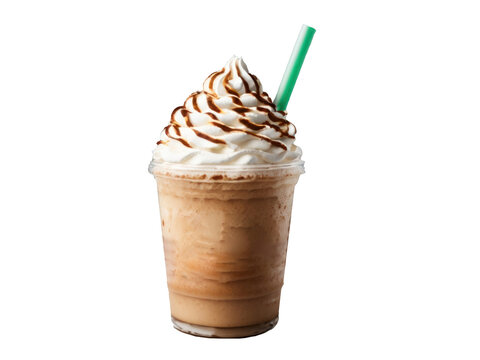 frappuccino bottle isolated on transparent background