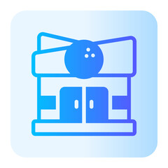 bowling gradient icon