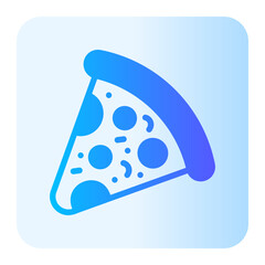 pizza slice gradient icon