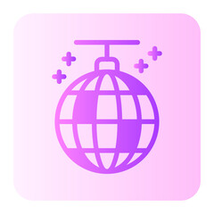 disco ball gradient icon