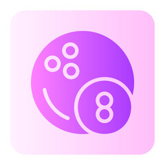 bowling ball gradient icon