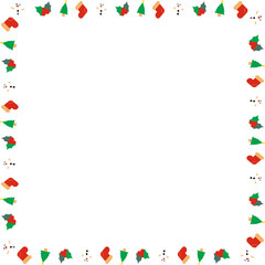 The Christmas boarder line for holiday concept.