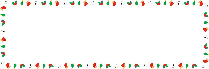 The Christmas boarder line for holiday concept.