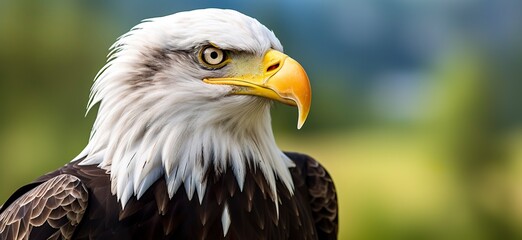 Portrait of an american bald eagle, wildlife.