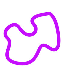 Purple outline abstract shapes vector 