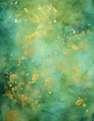 Fototapeta na wymiar Green & Gold Backdrop, Background, Wall Art, Decoupage Background