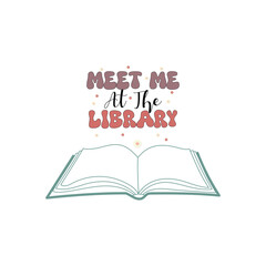  library t shirt design illustration