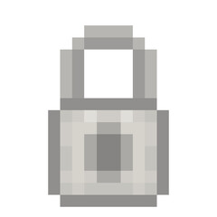 security padlock pixel art