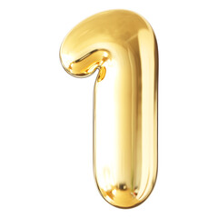 Gold Number 1 Bubble