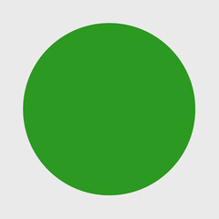 A large green dot vector. Green single icon.