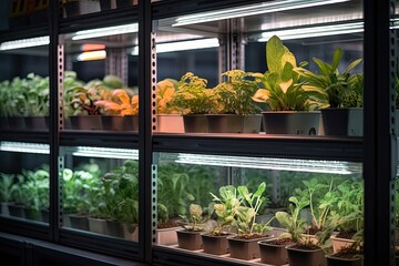 Indoor farm system utilizes LED