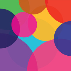 colorful circle blend abstract logo background
