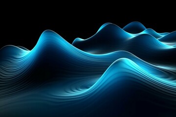 Abstract waves forming a light wallpaper. Generative AI