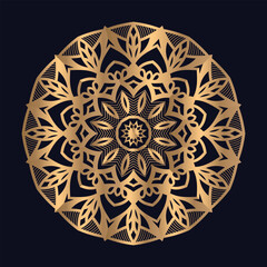 Mandala pattern design with background temple vector illustration icon vector