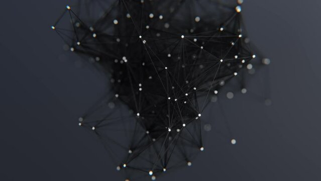 Black Moving lines in a 3D animation