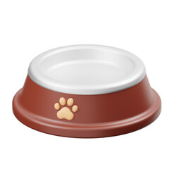 Pet Food Bowl 3D Icon