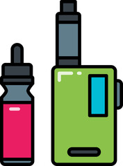 Electronic cigarette icon