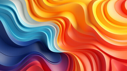 Obraz premium 3D modern wave curve abstract presentation background