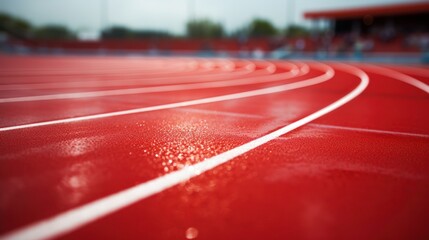 An all-weather running track awaits athletes